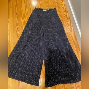 Feather Bone by Anthropologie Wide Leg Polka Dot Pants